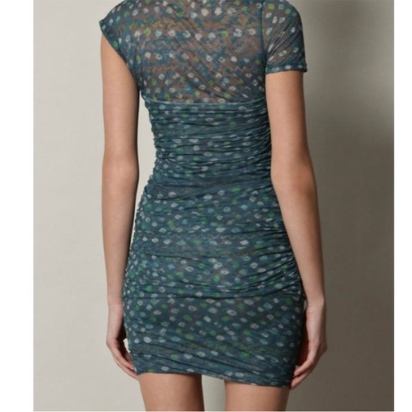 Isabel Marant Etoile Burnout Mini Dress Blue Small -excellent preowned condition - Picture 2 of 2